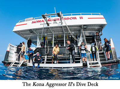 The Kona Aggressor II's Dive Deck