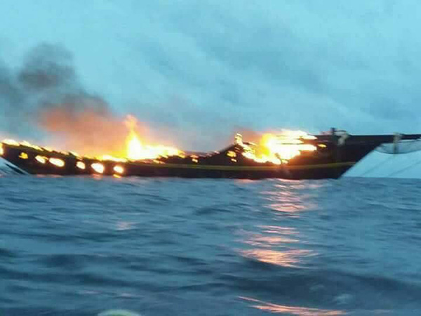 WAOW liveaboard caught fire