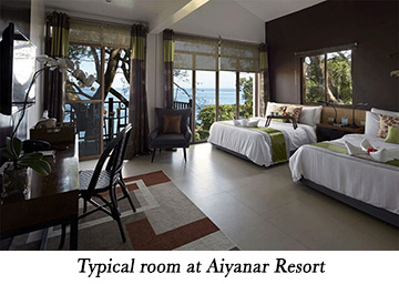 Typical room at Aiyanar Resort