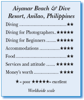 Aiyanar Beach & Dive Resort, Anilao, Philippines - Rating