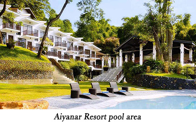 Aiyanar Resort pool area