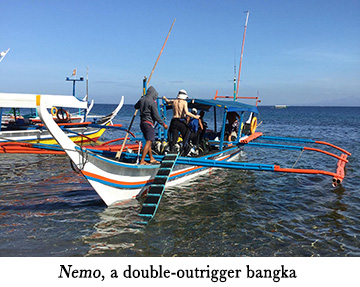 Nemo, a double-outrigger bangka