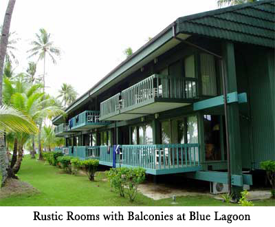 Rustic Rooms with Balconies at Blue Lagoon