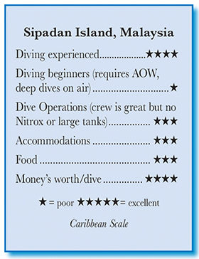 Sipadan Island, Malaysia on board Celebes Explorer 9 - Rating