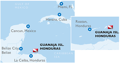 Guanaja, Honduras - Map