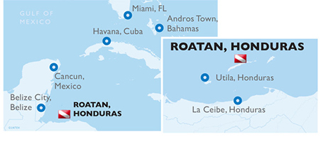 Roatan, Honduras - Map