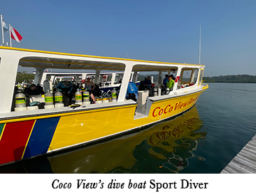 Coco View's dive boat Sport Diver