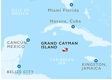 Grand Cayman Island - Map