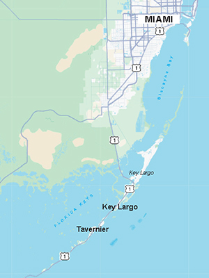 Upper Keys, Florida - Map