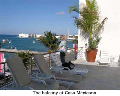 The balcony at Casa Mexicana