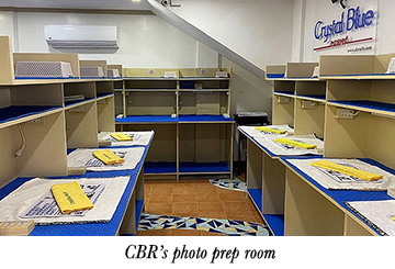 CBR's photo prep room