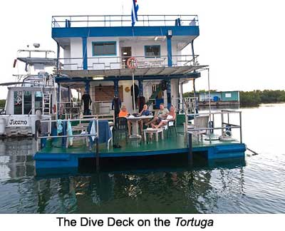The Dive Deck on the Tortuga