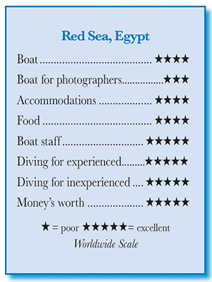 Red Sea, Egypt - Rating