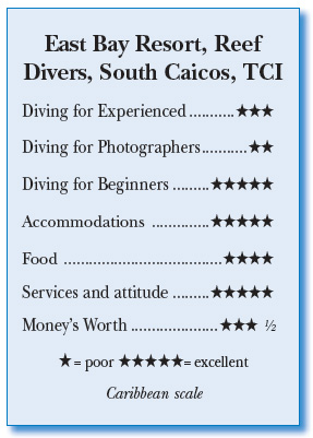 Rating for East Bay Resort, South Caicos