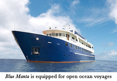 Blue Manta is equipped for open ocean voyages