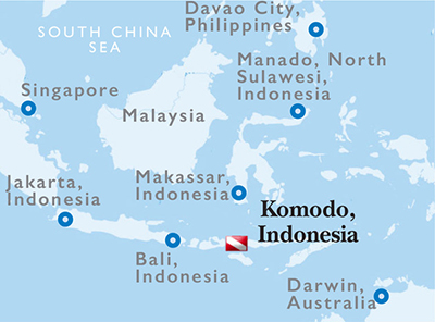 Komodo, Indonesia - Map