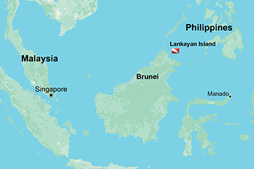 Lankayan Island - Map
