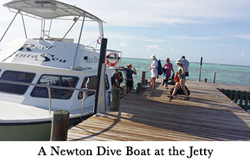 A Newton Dive Boat at the Jetty