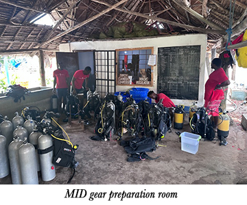 MID gear preparation room
