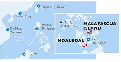 Malapascua, Moaboal, Philippines - Map