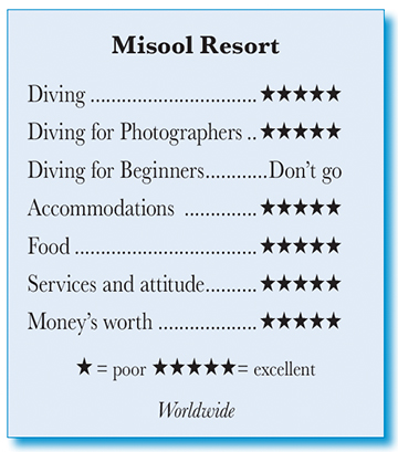 Misool Resort - Rating