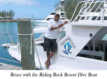 Bruce with the Riding Rock Resort Dive Boat