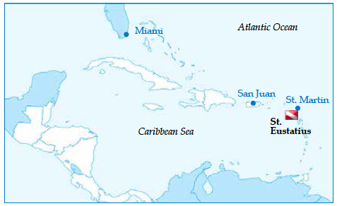 St. Eustatius - Map