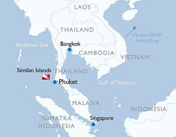 Similan Islands - Map