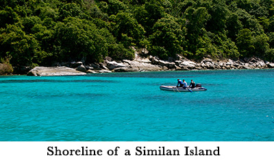 Shoreline of a Similan Island