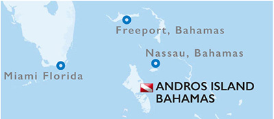 Andros Island Bahamas - Map