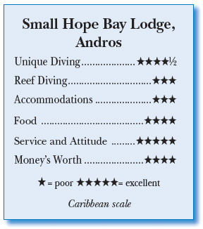 Small Hope Bay Resort, Andros Island - Rating