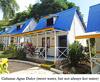 Cabanas Agua Dulce (sweet water, but not always hot water)