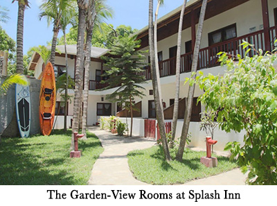 The Garden-View Rooms at Splash Inn