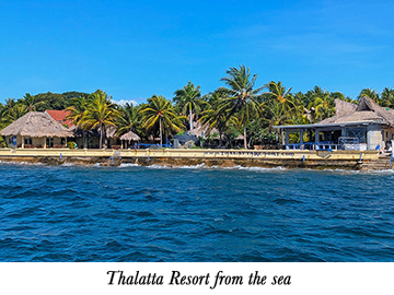 Thalatta Resort from the sea