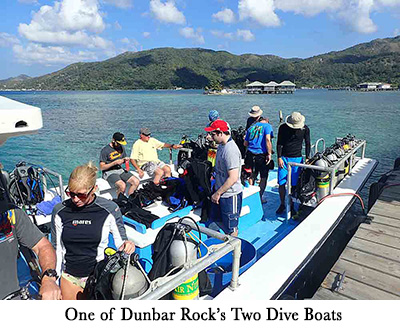 One of Dunbar Rock's Two Dive Boats